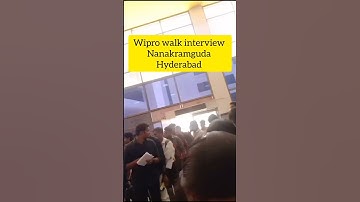 Wipro Walk-in interviews at Nanakramguda Hyderabad #jobs #walkininterviews #wipro