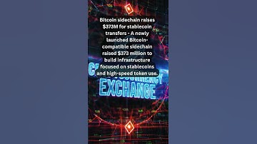 Bitcoin sidechain raises $373M for stablecoin transfers