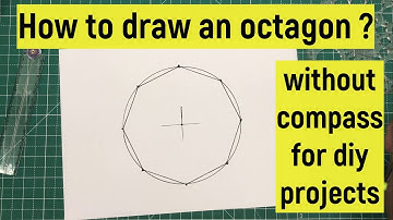 How to draw an octagon without a compass for diy project | Pentagon drawing | Octagon shape |Octagon