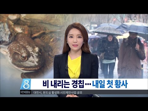 [대전MBC뉴스]만물이 깨어나는 경칩..내일부터 황사 시작