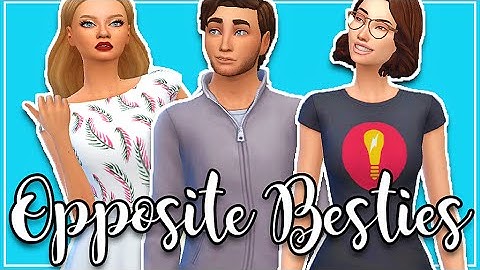 The Sims 4: Create A Sim | Opposite Best Friends - Group Collab ♡