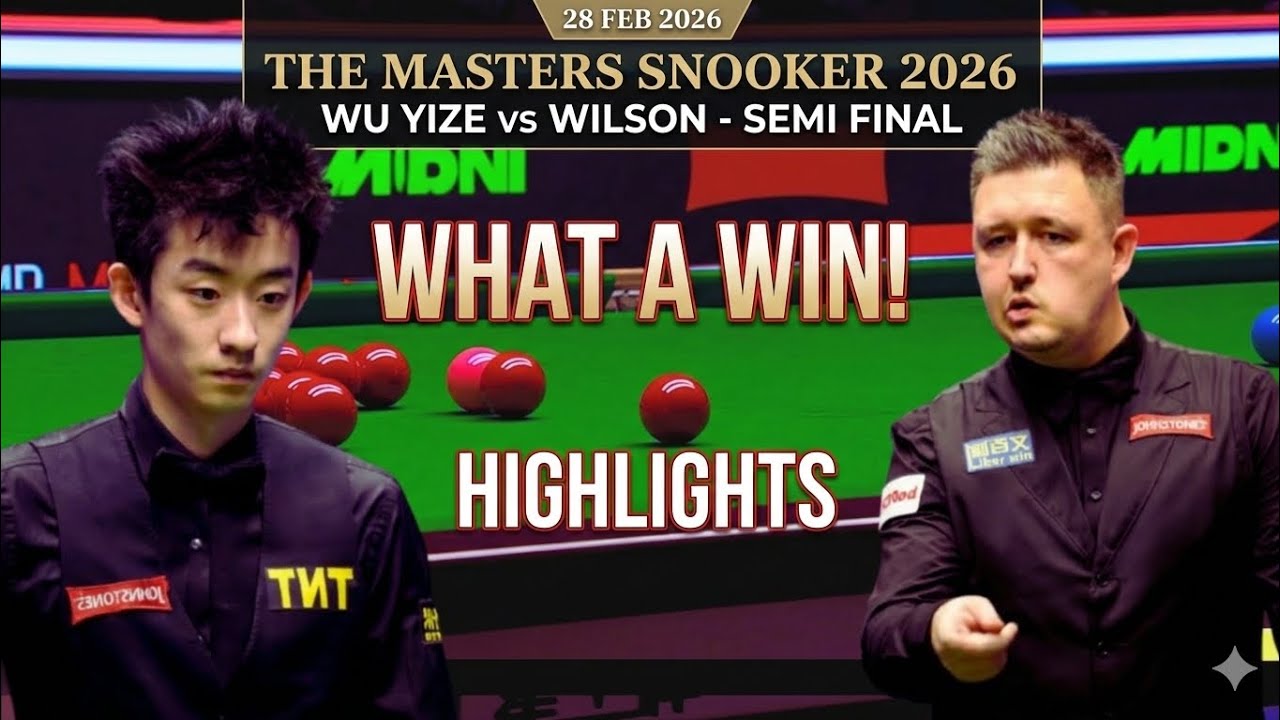 Какая победа! 🎉 | Кайрен Уилсон против У Ицзе, первый раунд полуфинала 🔴⚫. Эпическая битва цветны...