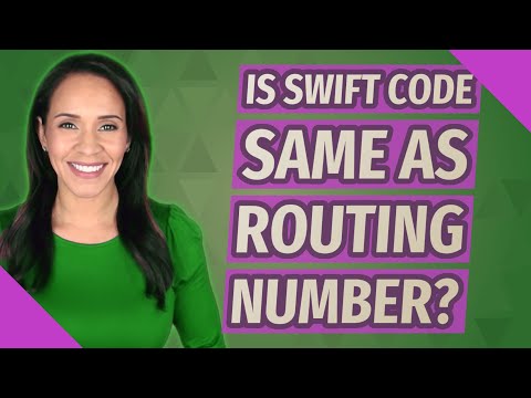 Video: Perbedaan Antara Kode SWIFT Dan Nomor Perutean
