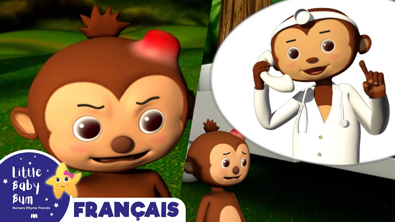 Cinq petits singes | Comptines et Chansons pour Bébés | Little Baby Bum en Français