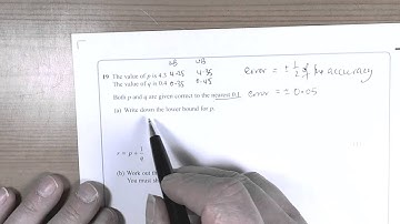 Nov 2015 Paper 2H Q19 Bounds and limits of accuracy in measurements
