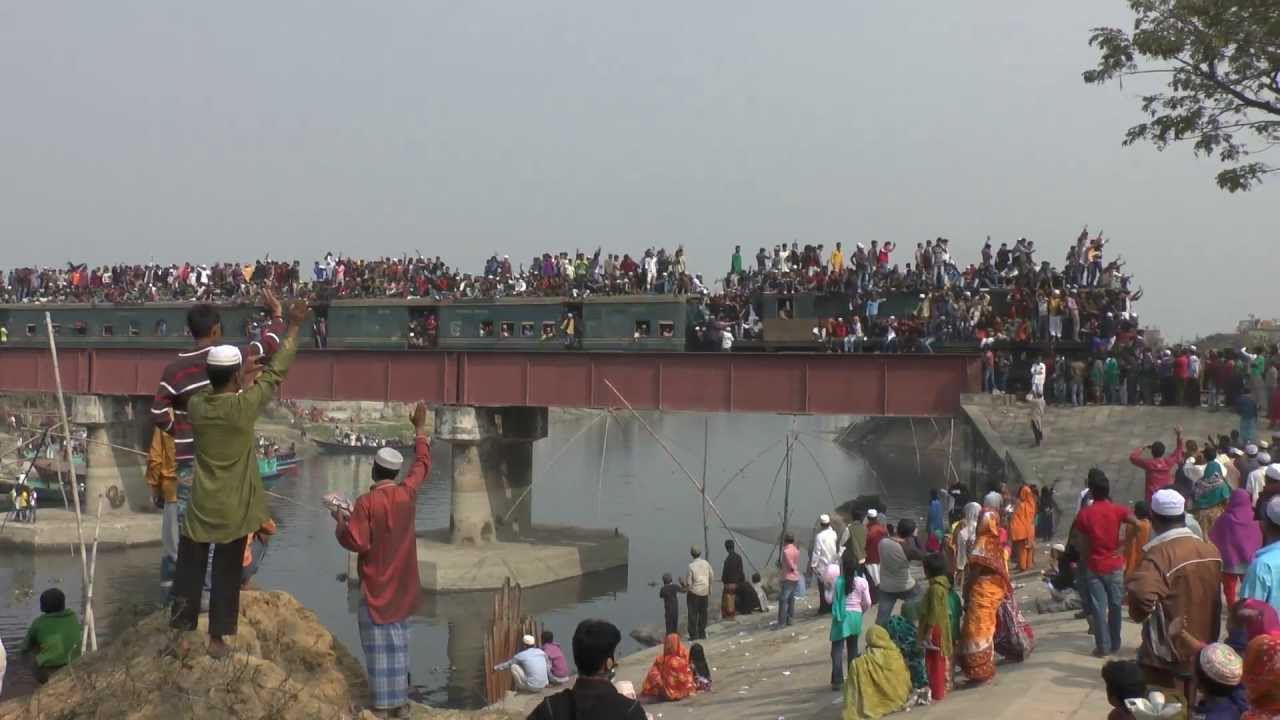 Trains from Biswa Ijtema, Tongi, Bangladesh