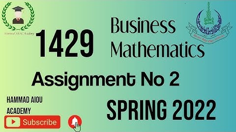 AIOU BA 1429 Solved Assignment Spring 2022 Assignment No 2 || Spring 2022 || Hammad AIOU Academy