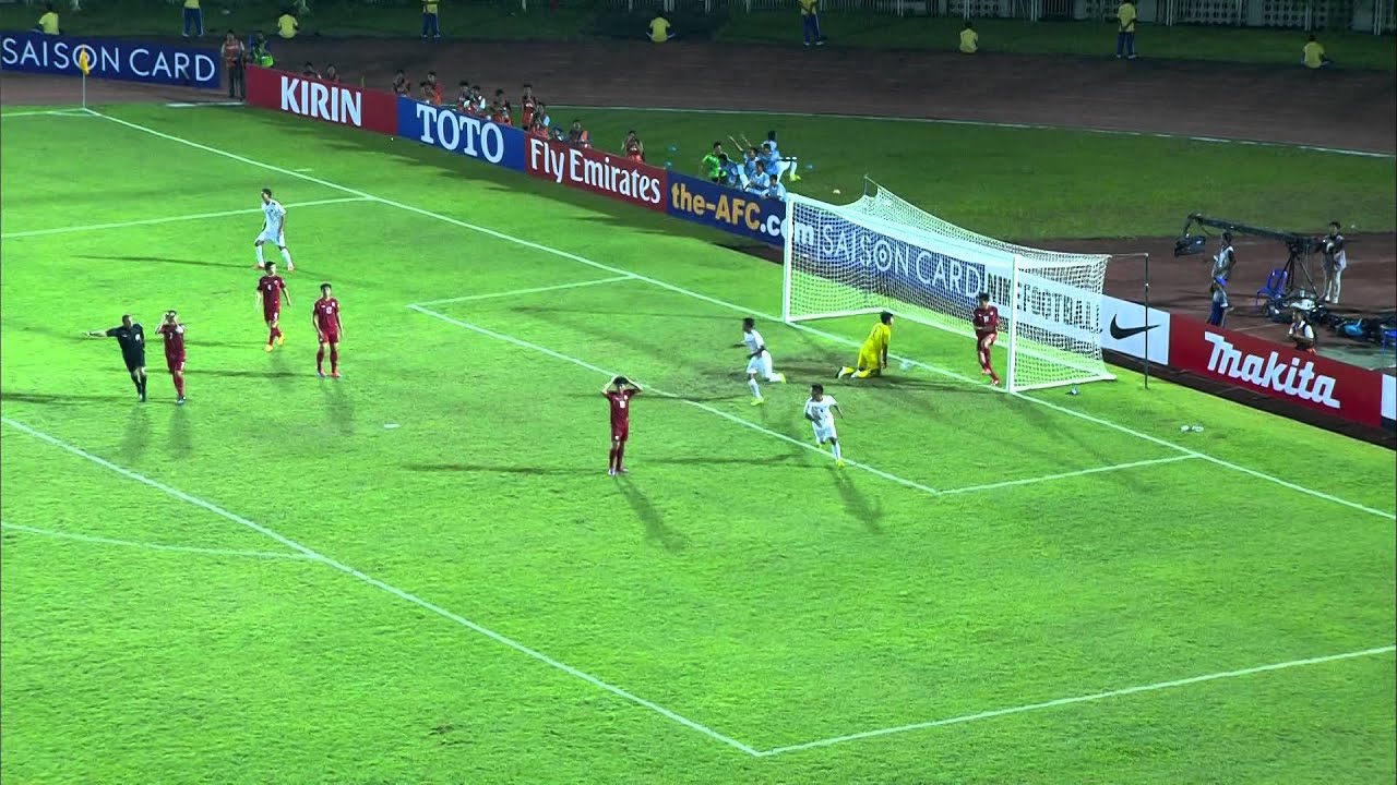 Thailand vs Myanmar : AFC U-19 Championship Myanmar 2014 - YouTube