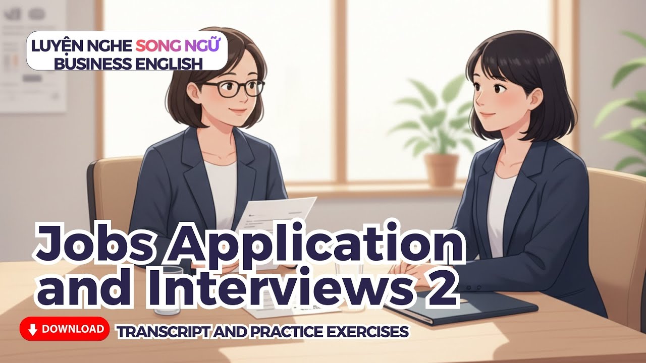 Business English  - Job Applications and Interviews - English Listening Practice