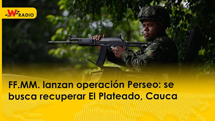 FFMM lanzan operación Perseo: se busca recuperar El Plateado, Cauca