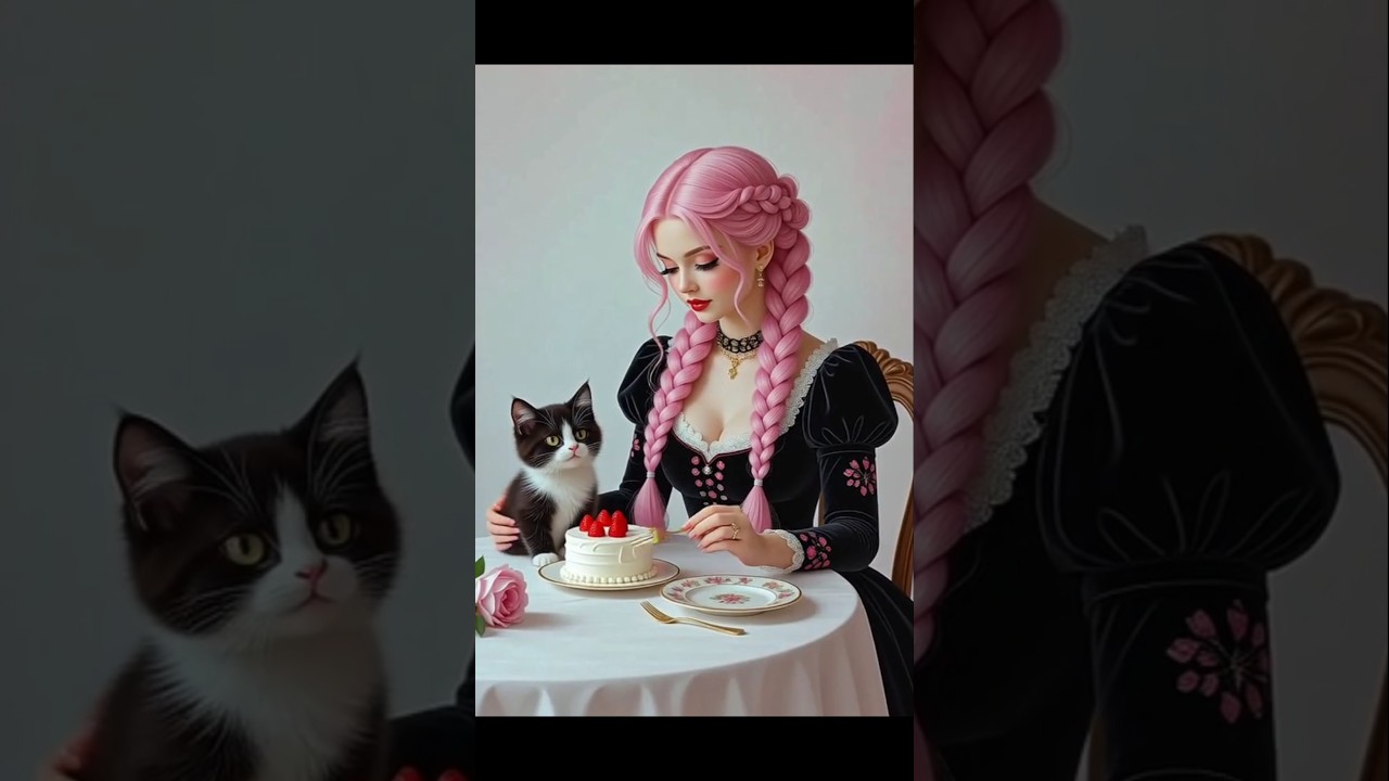 Humanized Cat Mom & Baby  Emotional Short Story | Cute Cat Animation 