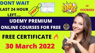 30March | udemy free courses certificate | udemy coupon code 2022 | udemy free coupon 2022 | udemy