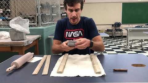 How to roll a clay slab - ceramics