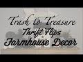 Trash to Treasure Thrift Store Flips Makeovers for Farmhouse Decor  *Sunday Funday*