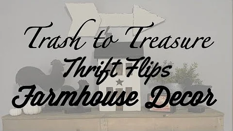 Trash to Treasure Thrift Store Flips Makeovers for Farmhouse Decor  *Sunday Funday*