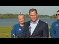 NASA Administrator, Astronauts Talk about Historic First Flight of SpaceX Crew Dragon