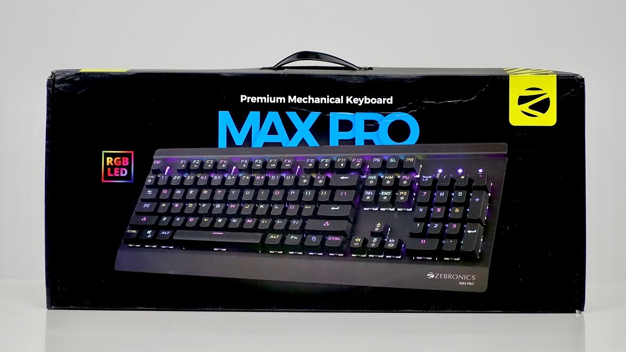 zebronics max pro RGB keyboard unboxing, reviews in August,2021.