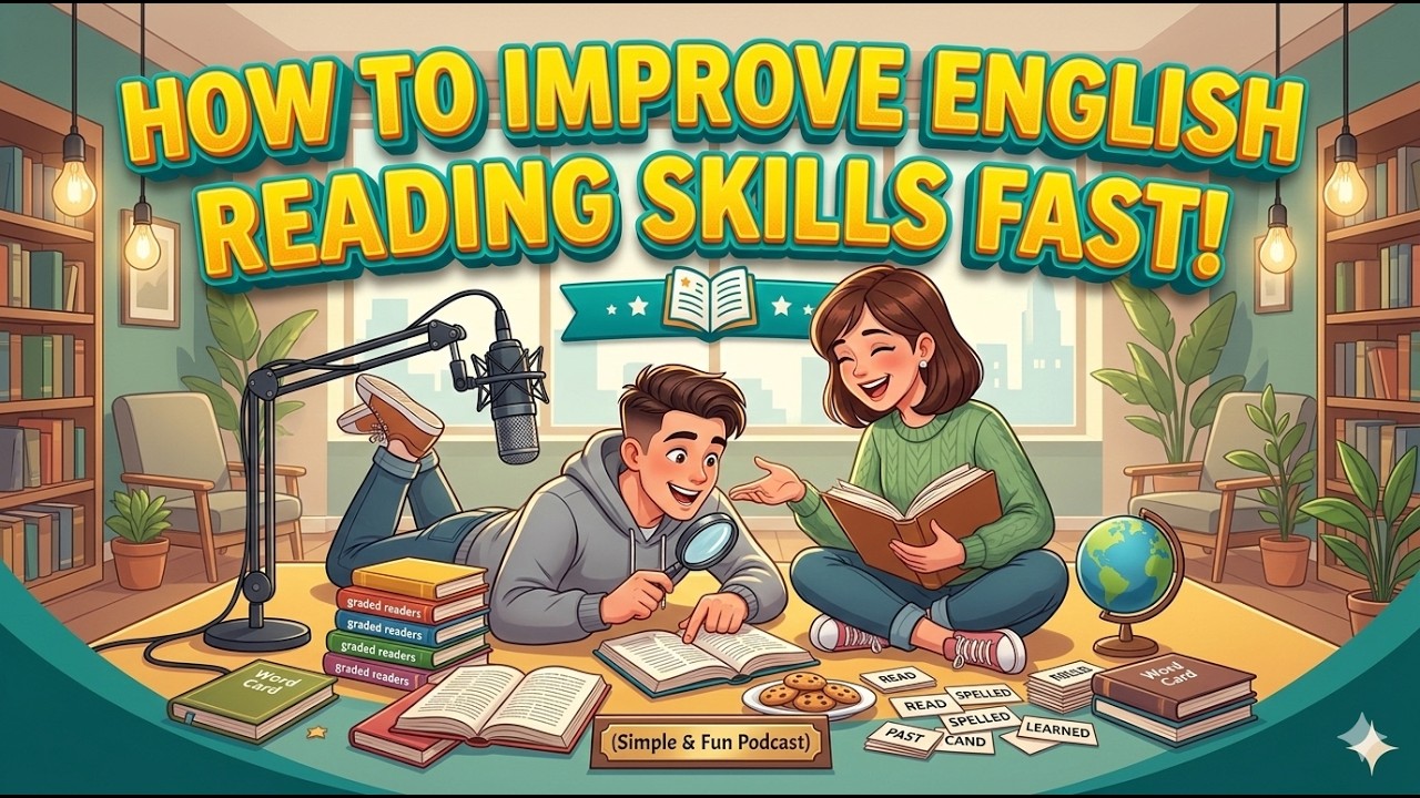 How to Improve English Reading Skills Fast! 🚀 (Simple & Fun Podcast) | English podcast