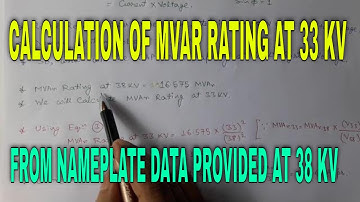 CAPACITOR BANK RATING AT SYSTEM VOLTAGE
