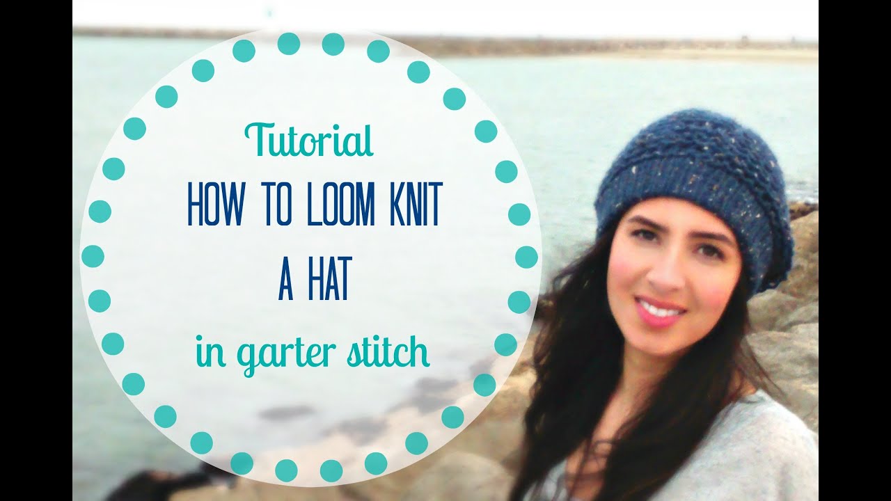 How to loom knit a hat (super easy for beginners) DIY TUTORIAL 