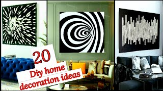 20 Black & white home decorating ideas | DIY craft ideas | art and craft | diy project | Craft Angel