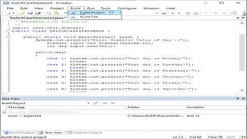 PLD Switch Case Statement and Example V19