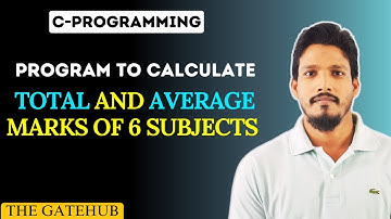 C Program to Calculate Total and Average Marks of 6 Subjects || C Programming