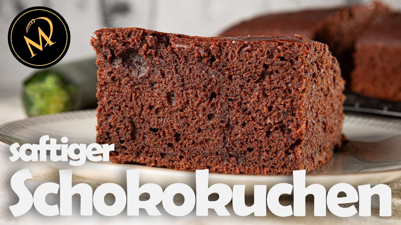 Unglaublich saftiger Schokoladen Zucchini Kuchen - schnelles Rezept