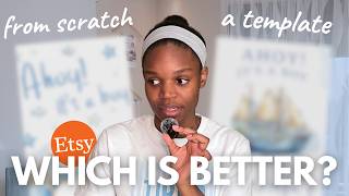 creating etsy designs: from scratch vs templates (full walkthrough of both)