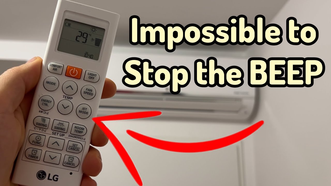 Как отключить звуковой сигнал на пульте кондиционера LG — это НЕВОЗМОЖНО.