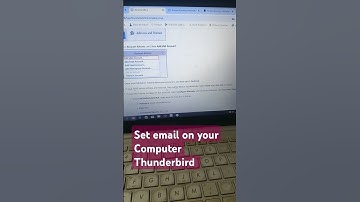 Thumbnail of Set email on your Computer Thunderbird