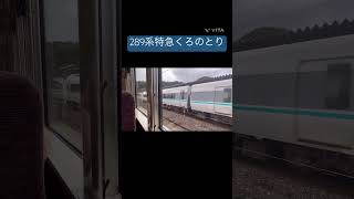 289系、特急こうのとり×くろしお、通称：くろのとり、篠山口駅発車。