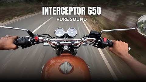 INTERCEPTOR 650 PURE SOUND | AEW 102 EXHAUST | RAW RIDE POV
