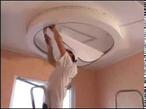 Видео двухуровневых натяжных потолков