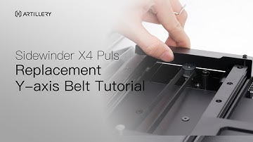 Artillery Sidewinder X4 Plus | How to replace the Y-axis belt