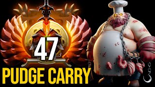 WHEN RANK 47 PLAYS PUDGE CARRY | Pudge Official