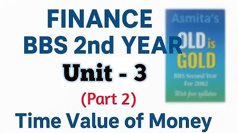 Time Value of Money | Unit 3 | BBS 2nd Year Finance (Complete Concept Explained)