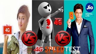 Airtel 4G or Vodafone 4G or JIO? | who is best in 4G segment ?