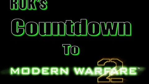 Countdown to MW2 Day 30 HC S&D