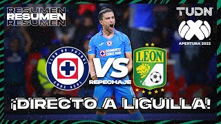 Resumen y goles | Cruz Azul vs León | Liga Mx AP2022-Repechaje | TUDN