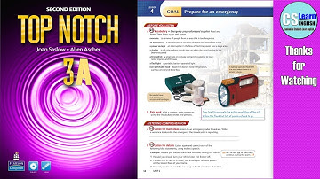 Top Notch 3: Unit 5: Lesson 4: Prepare for an emergency