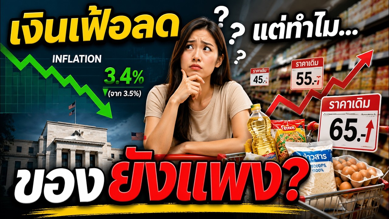 ⁣เงินเฟ้อลด แต่ของยังแพง! 😱 ความจริงที่ CPI ไม่ได้บอกคุณ | เศรษฐกิจ 2026