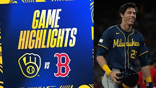 Brewers vs. Red Sox Game Highlights (5\/24\/24) | MLB Highlights