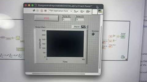 Keegan Andreychak: 7.2 Lab: Measure Temperature using Thermistor, myDAQ, and LabVIEW