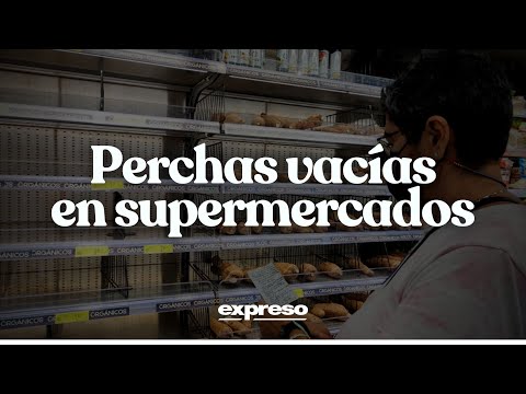 Perchas vacías en supermercados