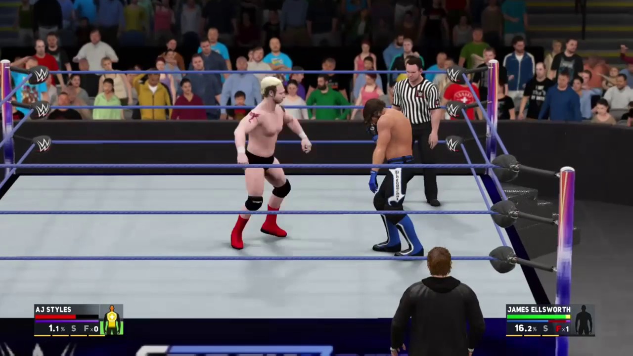 James Ellsworth No Chin Music to AJ Styles - SmackDown LIVE - WWE 2k17