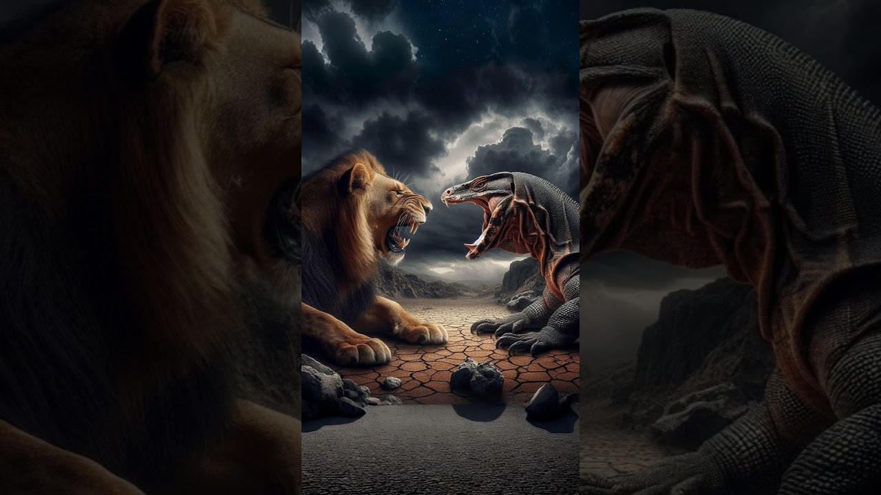🦁🔥 Ferocious Lion & Monitor Lizard Hybrid! 🦎 | Mythic Hybrids 🌟