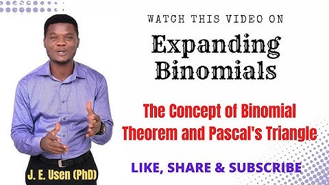 Expanding Binomials | Part 1 | The Concept of Binomial Theorem and Pascal