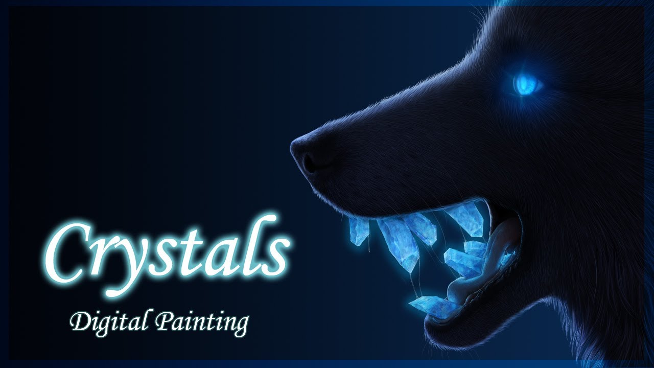 Crystals - Digital painting [Speedpaint]