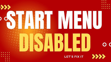 Fix “Start Menu Disabled” in Windows | Group Policy Editor Solution